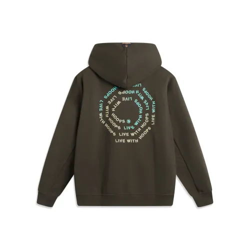 LiNing Basketball Collection Sweatshirt Men's Slate Mouwen