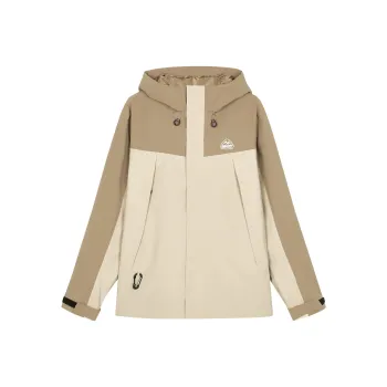 Skechers Hiking Urban Living/Travel/Commuting Water Resistant Windproof Breathable Windbreaker Jacket Men Coffee Brown
