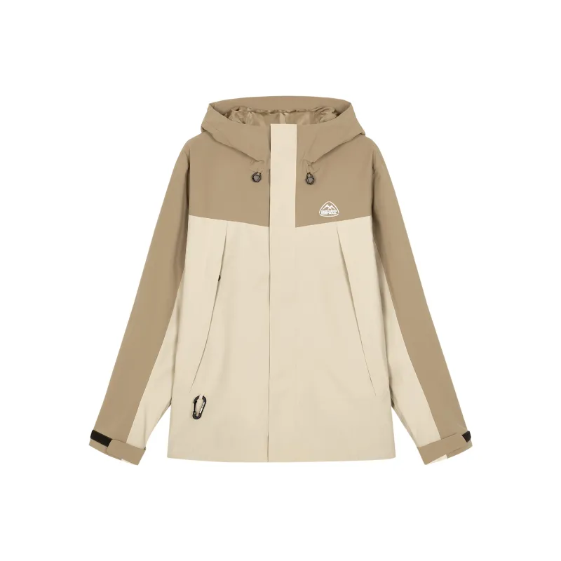 Skechers Hiking Urban Living/Travel/Commuting Water Resistant Windproof Breathable Windbreaker Jacket Men Coffee Brown-0