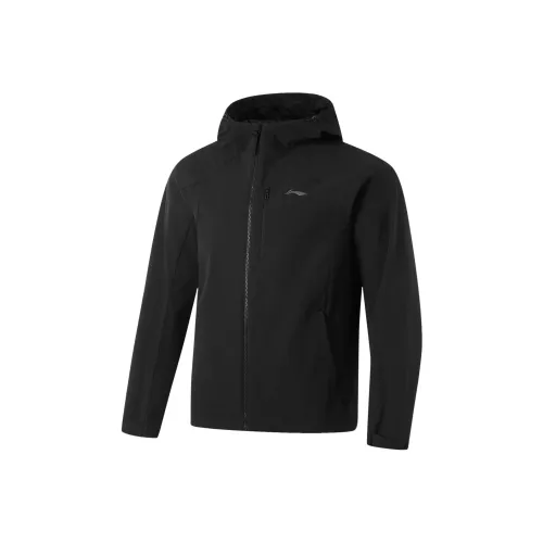LiNing Fitness Series Warm Water Repellent Windbreaker Jacket Men's Black