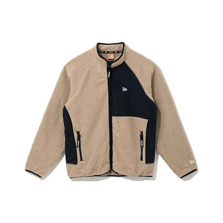 New Era Velvet Jackets Unisex Beige-0