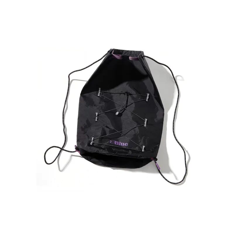 LANQI Polyamide Backpack Large Size Unisex Purple/Black/White-9