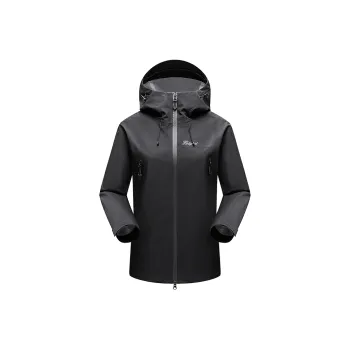 HELIPORT Water Resistant Windproof UV Protection Breathable Warm Rainproof Windbreaker Jacket Unisex Black