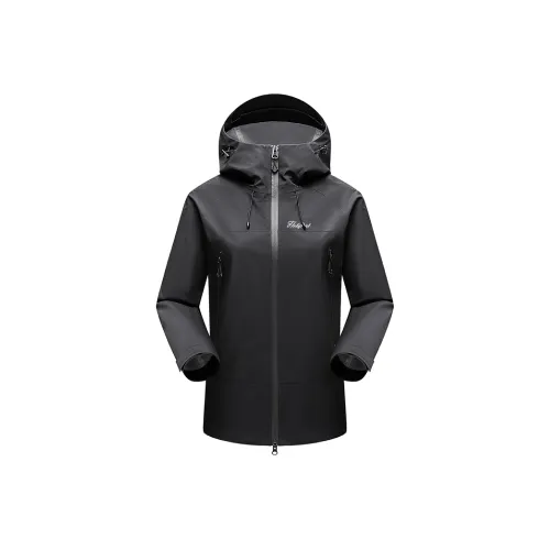 HELIPORT Water Resistant Windproof UV Protection Breathable Warm Rainproof Windbreaker Jacket Unisex Black