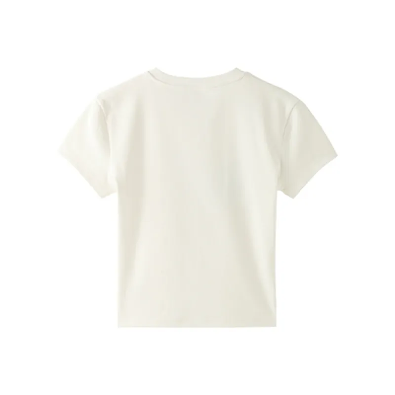 Ning Cai Yuer T Shirt Women's White-1