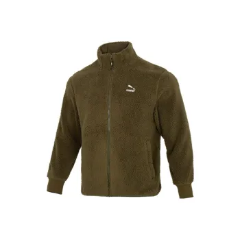 PUMA Velvet Jackets Men Army Green