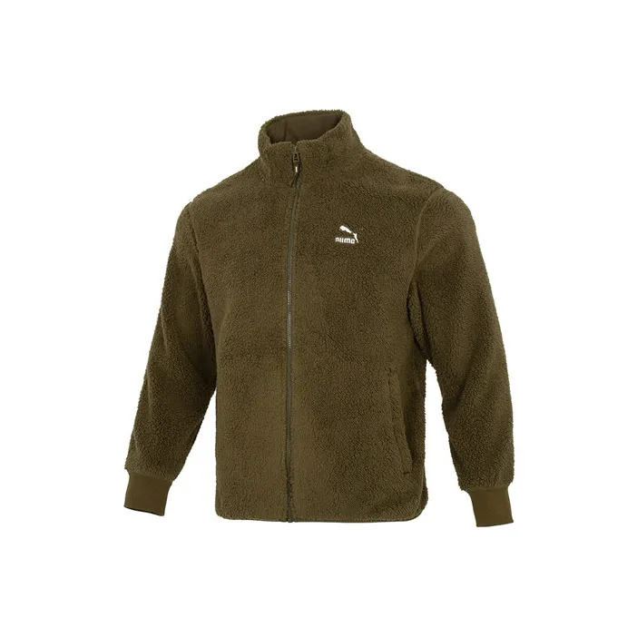 PUMA Velvet Jackets Men Army Green-0