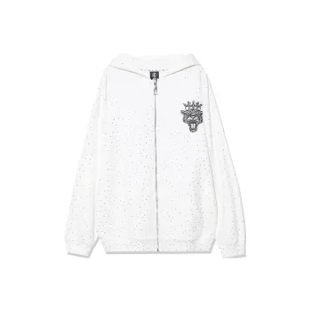 TCH Jackets Unisex White With Silver Logo