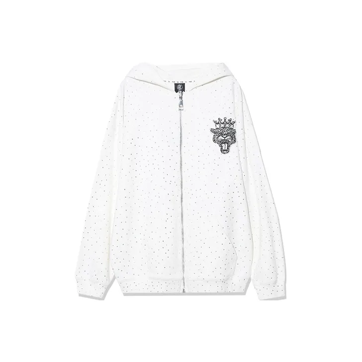 TCH Jackets Unisex White With Silver Logo-0