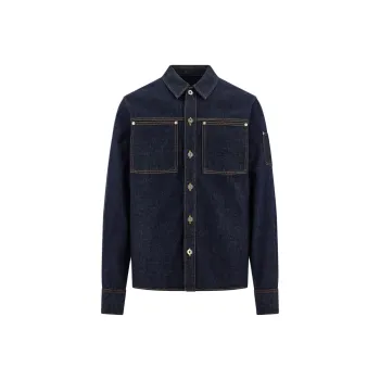 Ferragamo Long Sleeved Denim Shirt