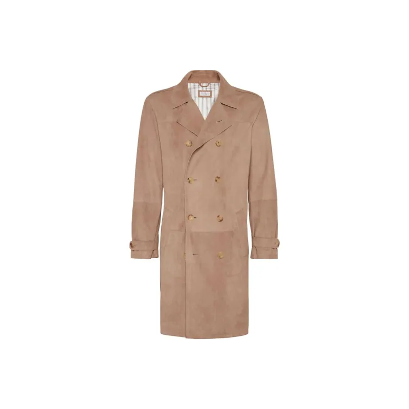 Brunello Cucinelli Double Breasted Belted Coat-0