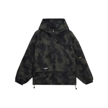LUJIAMEN Puffer Jacket Unisex Camouflage