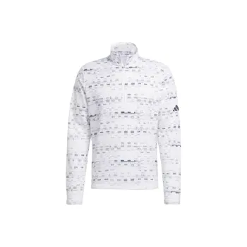 Adidas Free Shipping With AdiClub Core Printed Quarter Zip Pullover