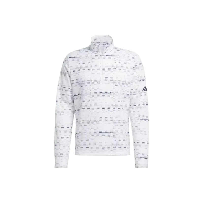 Adidas Free Shipping With AdiClub Core Printed Quarter Zip Pullover-0