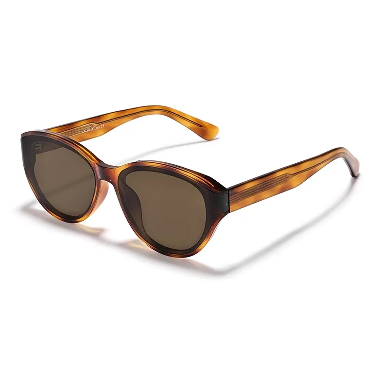 Sagawa TR/Memory Plastic Plate Frame Cat Eye Sunglasses Unisex-0