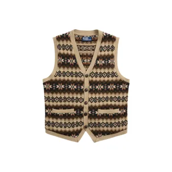 Polo Ralph Lauren Fair-isle Sleeveless Cardigan