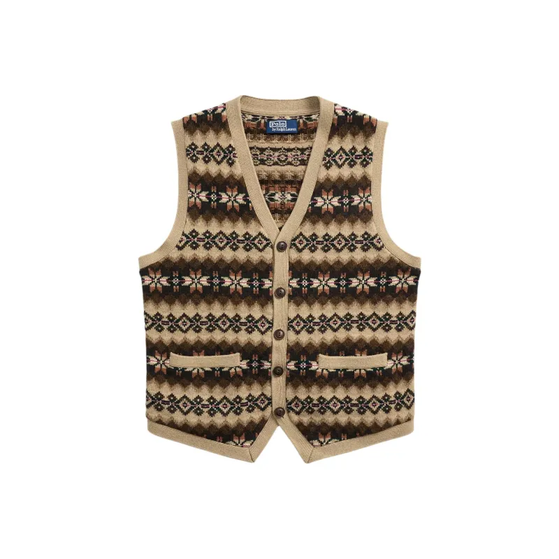 Polo Ralph Lauren Fair-isle Sleeveless Cardigan-0