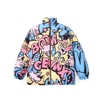 GENANX Puffer Jackets Unisex Individual Print