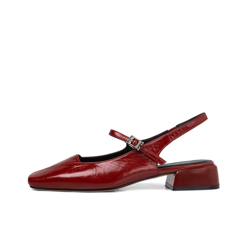 GOLDLION Block Heel High Heels Women's-5