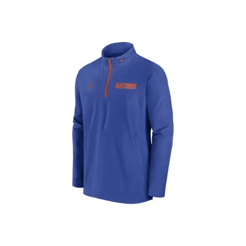 JORDAN Florida Gators Sideline Coach Men's Nike College 1/2 Zip Hooded Jacket