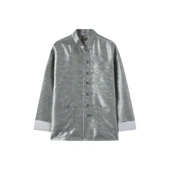 XUANSHENG Jackets Coats Men's Light Blue