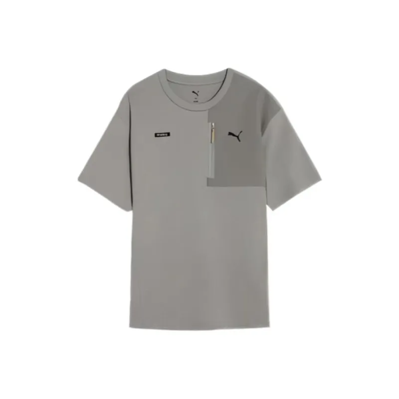 PUMA DESERT ROAD T Shirt Men's Light Gray 62-0