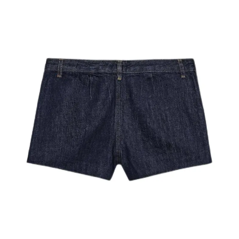 ZARA ZW Series Denim Shorts Women's Blue-1