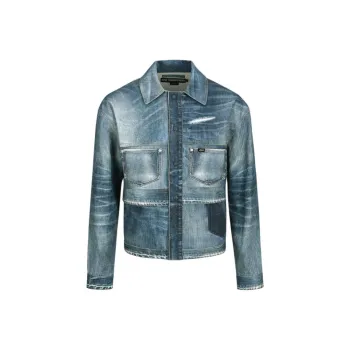 ANDERSSON BELL SS25 Denim Jacket Men's Blue