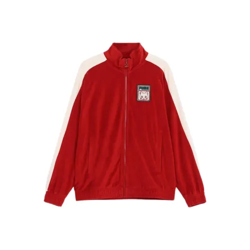 PUMA T7NEKO san FW24 Jackets & Coats Unisex Dark Red