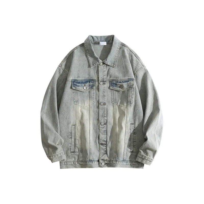 FORCEPULR Denim Jacket Unisex Soft Pink-2
