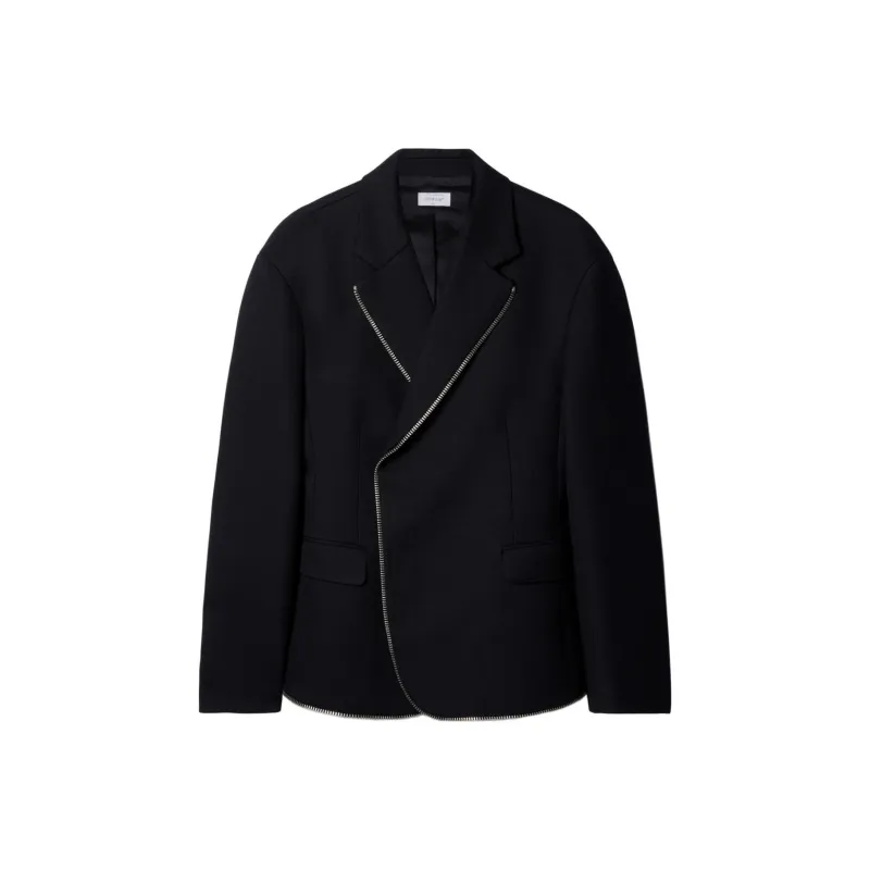 OFF-WHITE Zip-trim Virgin-wool Blazer-0