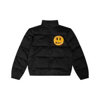 Drew House Puffer Jackets Unisex Black