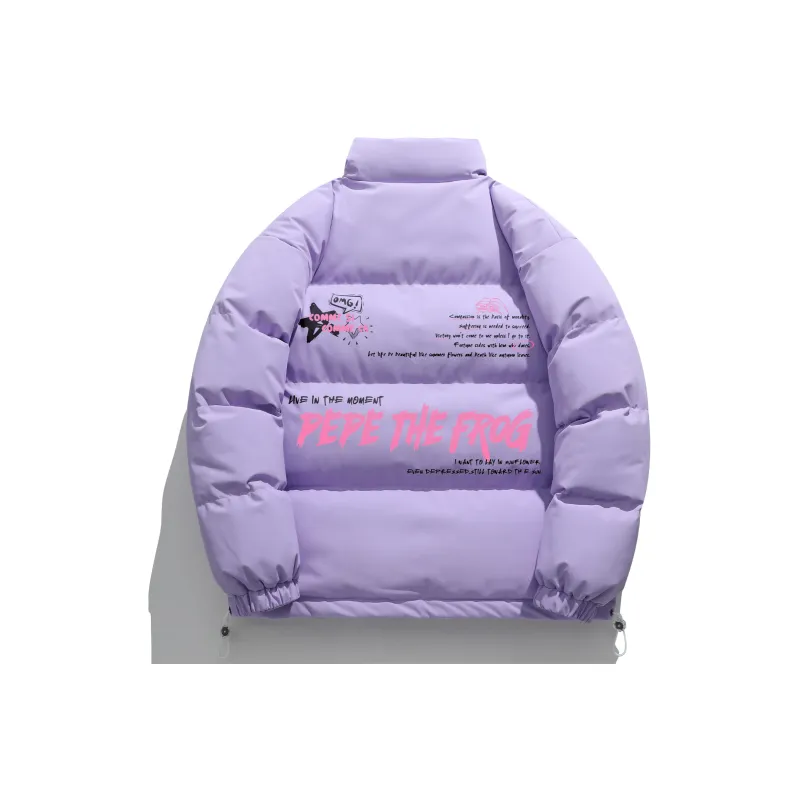 Pepe The Frog Puffer Jacket Unisex-5