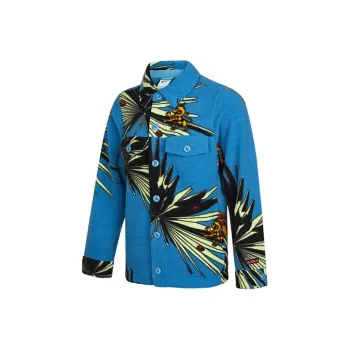 Nike Velvet Jackets Men Blue