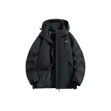 Phantom Black Single Windbreaker Jacket