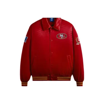 KITH X Nfl 49ers Satin Bomber Jacket
