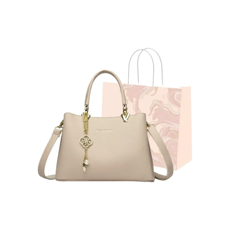 GATOER PU Handbag Regular Women's Beige Apricot/Black/Earth Brown/Haze Blue-0