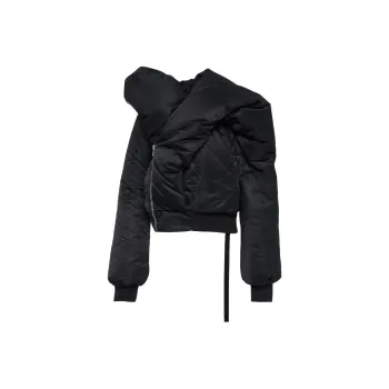 Rick Owens DRKSHDW Doll Asymmetric Padded Bomber Jacket
