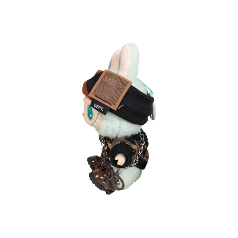 [Modified Doll] POP MART Labubu THEMONSTERS Sitting Party Collection, Confirmed, Hip Hop Boy, Cute Hang Tag Box 15cm-1