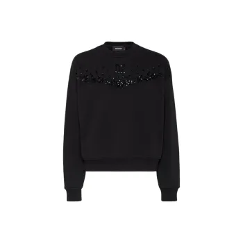 DSQUARED 2 Sequin Embellished Crewneck Sweatshirt