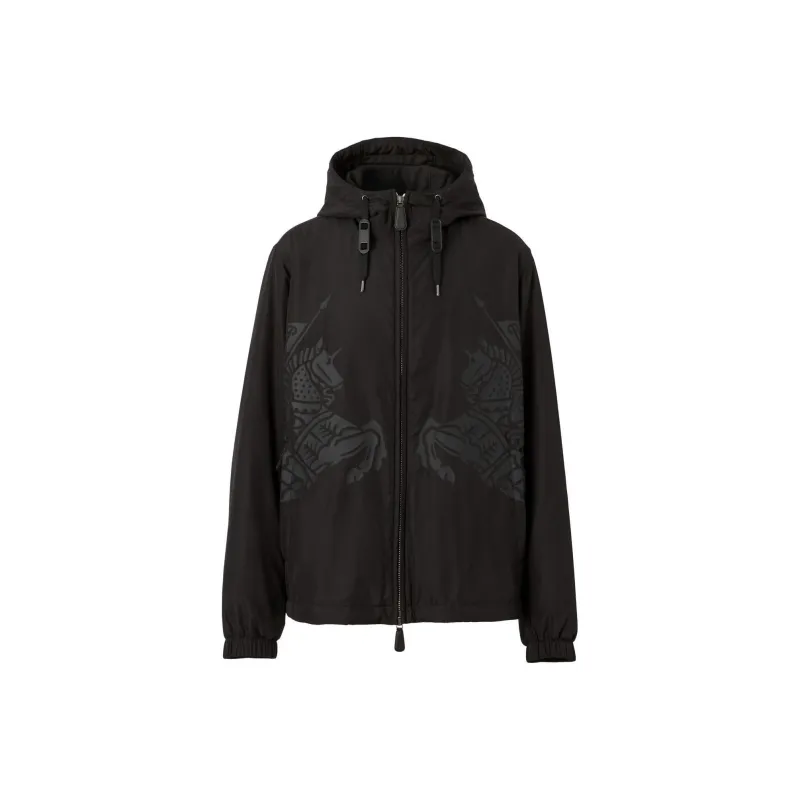 Burberry Ekd Print Hooded Jacket-0