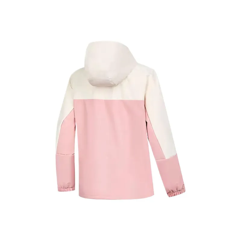 QIAODAN FW/AW24 Trench Coat Women's Cream White/Light Lilac-1