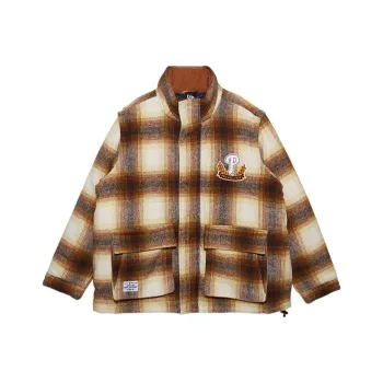 New Era Puffer Jacket Unisex Brown