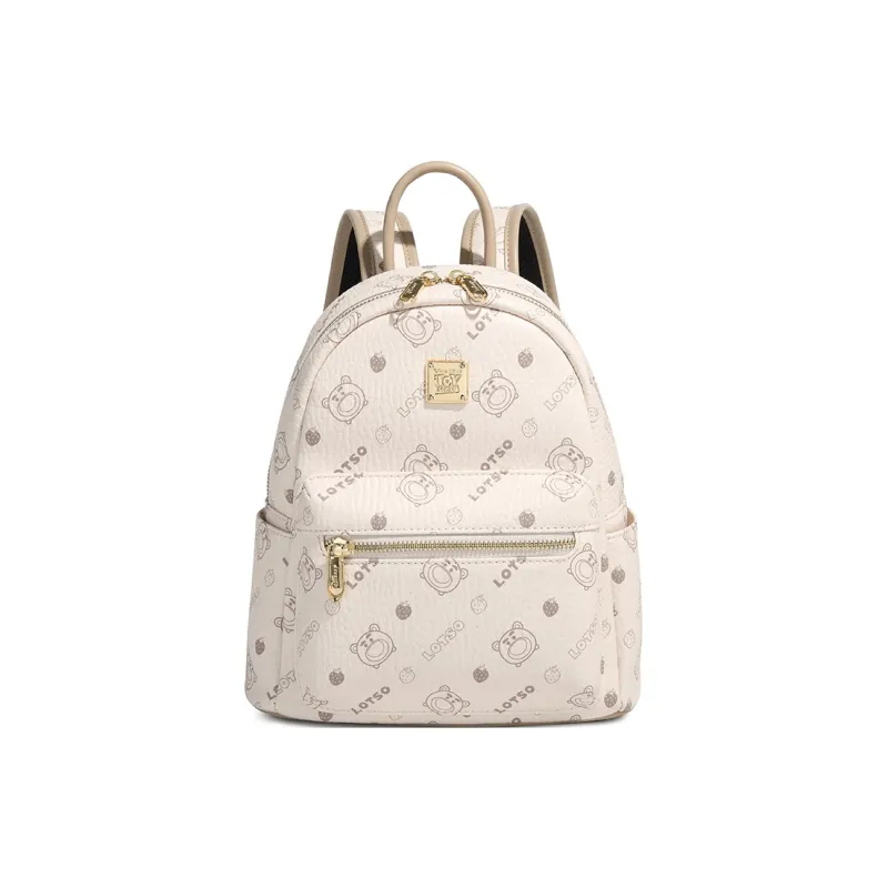 Disney Strawberry Bear Series Synthetic Leather Backpack Medium Size Women's Multicolor-12