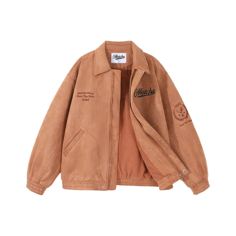 MATCHA STORY Velvet feel Coat Unisex-3