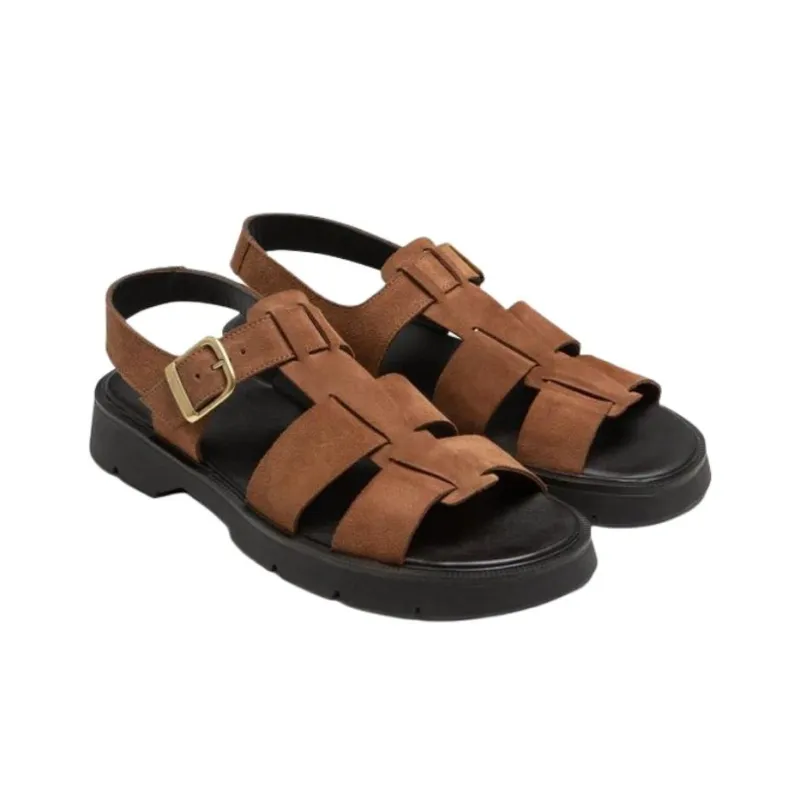 KLEMAN CLEON MANUFACTURE BALLAST V Roman Sandals 3cm Men's Brown-3