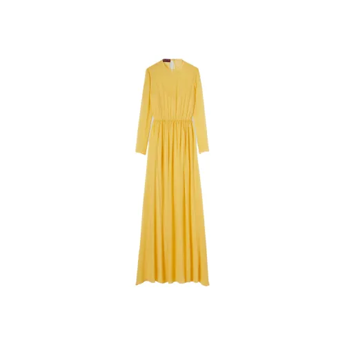 GUCCI Long Sleeved Dress Women's Yellow