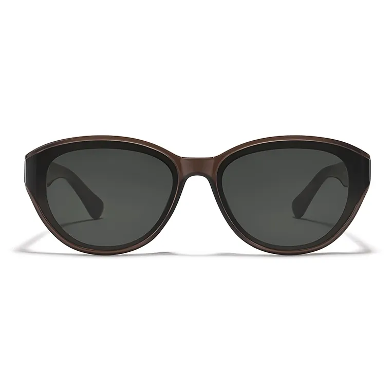 Sagawa TR/Memory Plastic Plate Frame Cat Eye Sunglasses Unisex-3