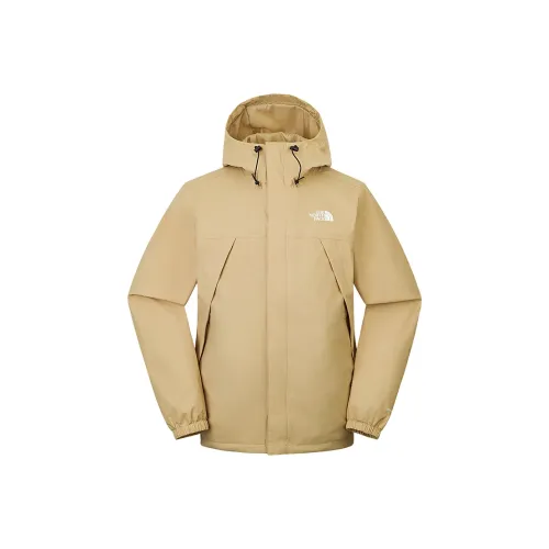 THE NORTH FACE Outdoor Hiking Waterproof, Windproof, Breathable, Water Repellent Windbreaker Jacket Unisex Khaki