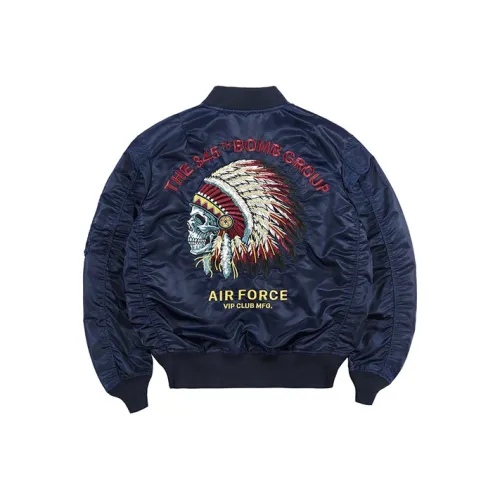 VIP Air Force MA 1 Pilot Loose Fit Jacket Baseball Jacket Men's